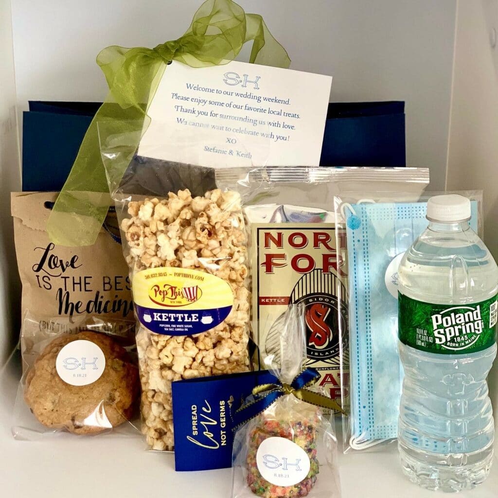 Wedding Welcome Bags with North Fork Potato Chips