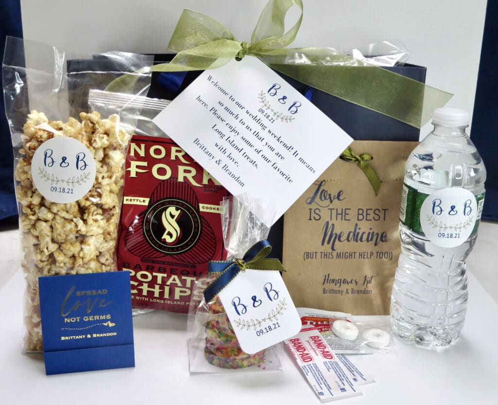Long Island wedding welcome gift