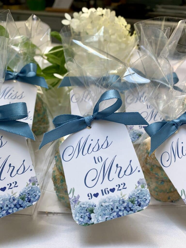 Custom design for LI wedding shower favors