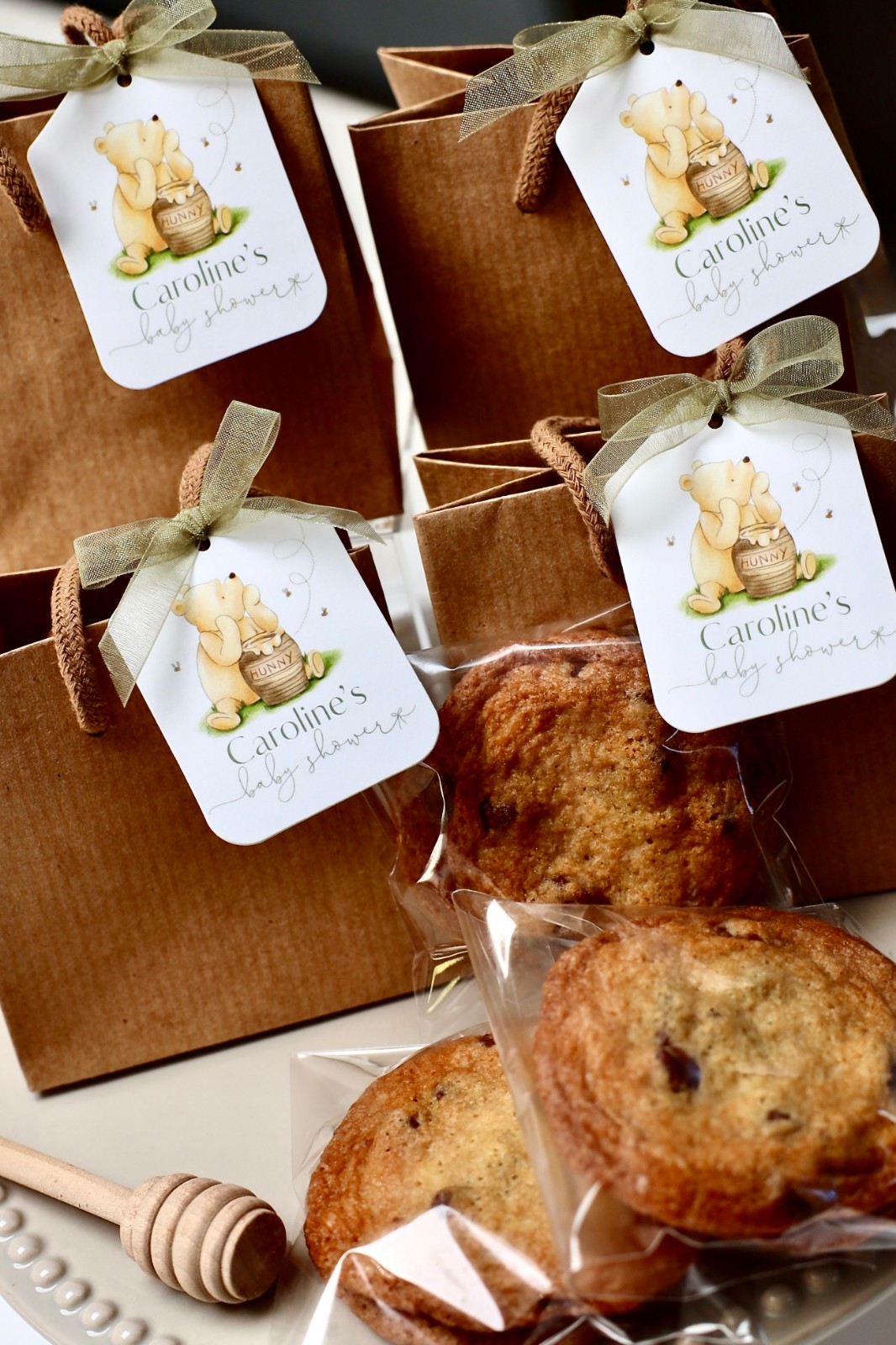 Winnie the Pooh baby shower favors